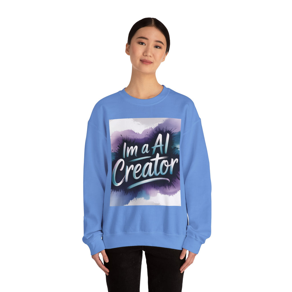 I’m a AI Creator "DIGITAL BRUSHSTROKE" Unisex Garment-Dyed Sweatshirt