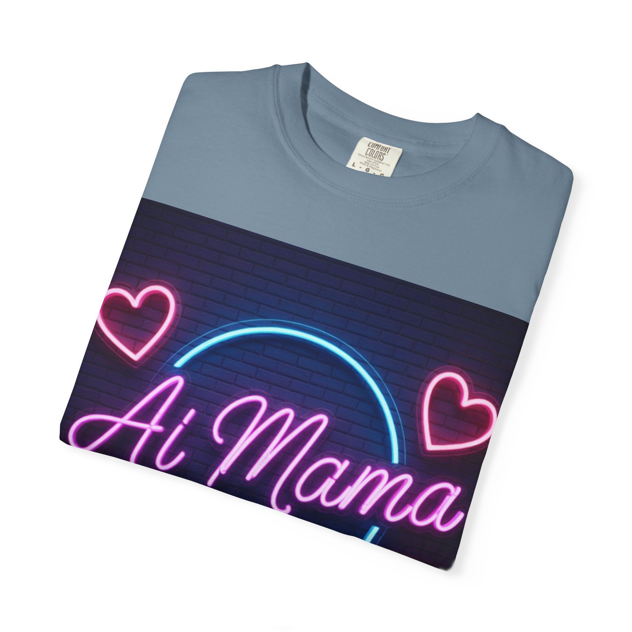 AI MAMA “Electric Love Loop” Unisex Garment-Dyed T-shirt