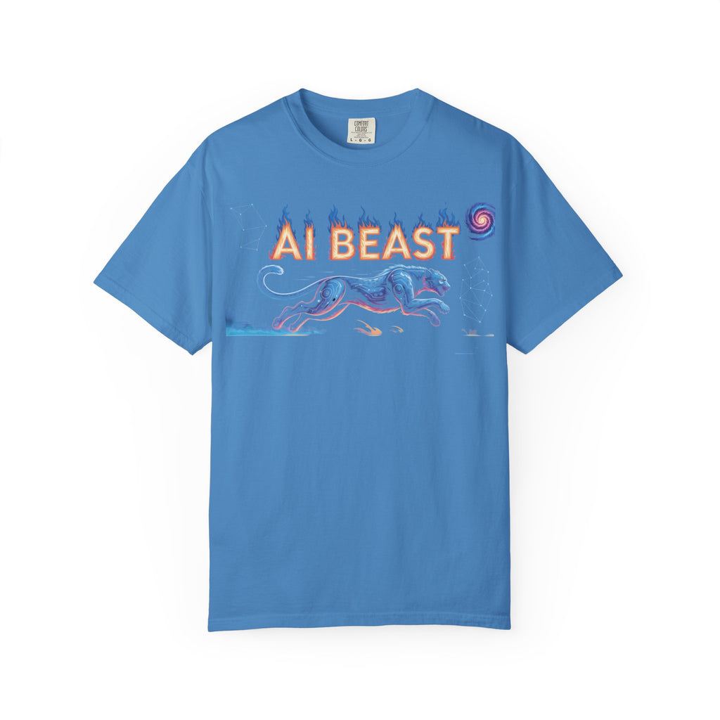 AI BEAST “Digital Predator” Unisex Garment-Dyed T-shirt