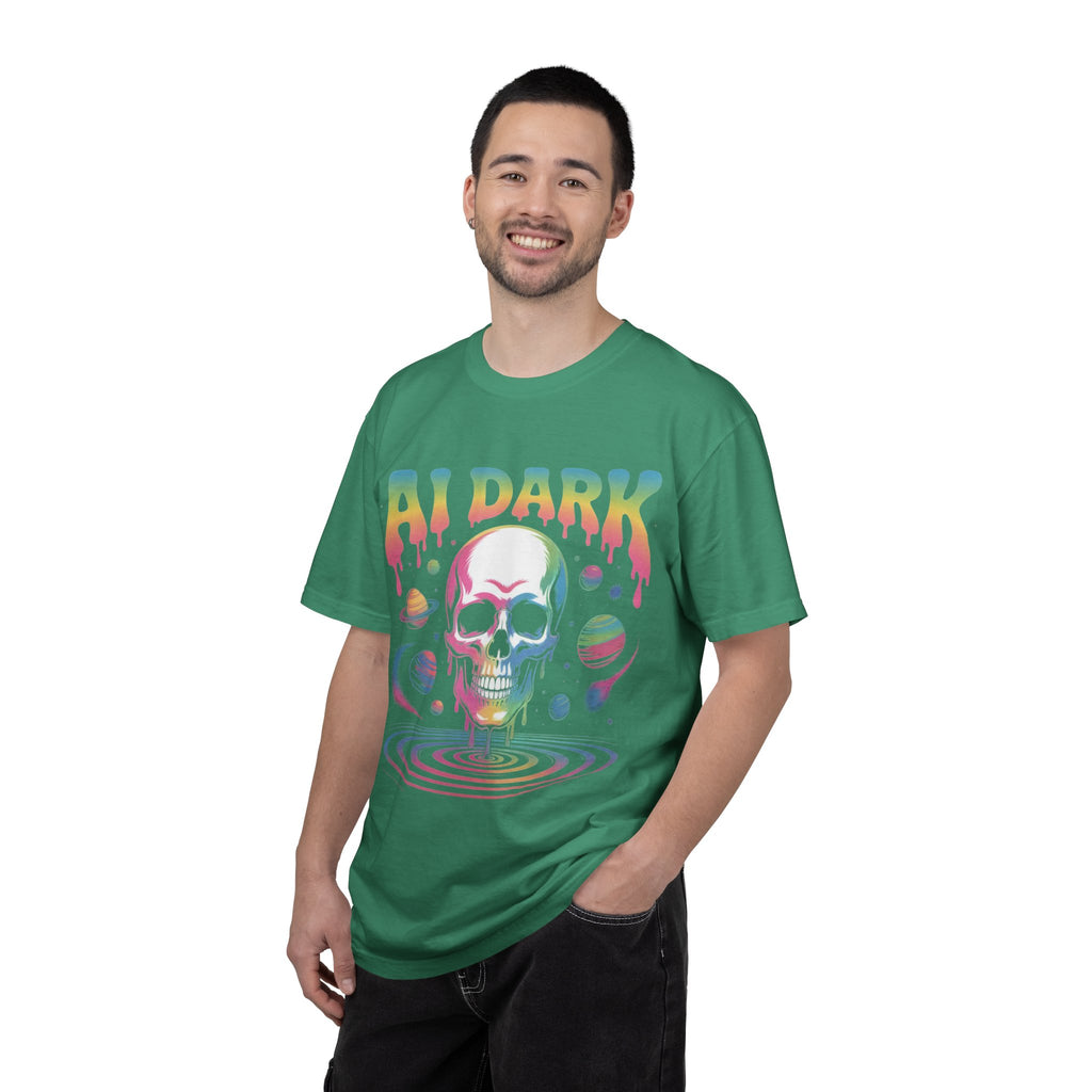 AI DARK “Death of Data” Unisex Garment-Dyed T-shirt