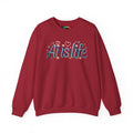 AI is LIFE " TWISTED BEAUTY " Retro Script Graphic Pullover for Artists Sweatshirt