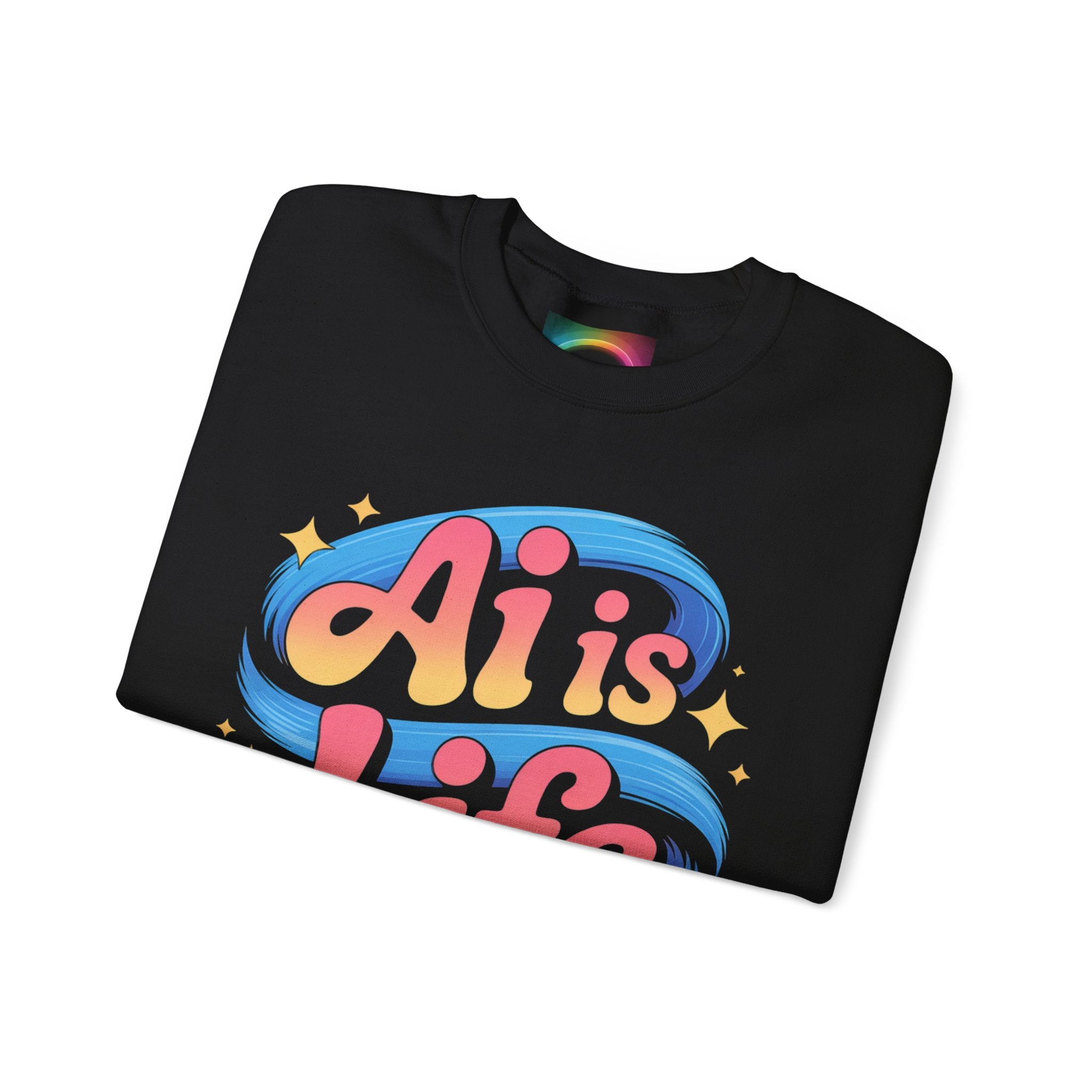 AI is Life "COSMIC SWIRL" Unisex Heavy Blend™ Crewneck Sweatshirt