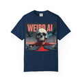 Weird AI  "Skeleton Volcano Edition”  Unisex Garment-Dyed T-shirt
