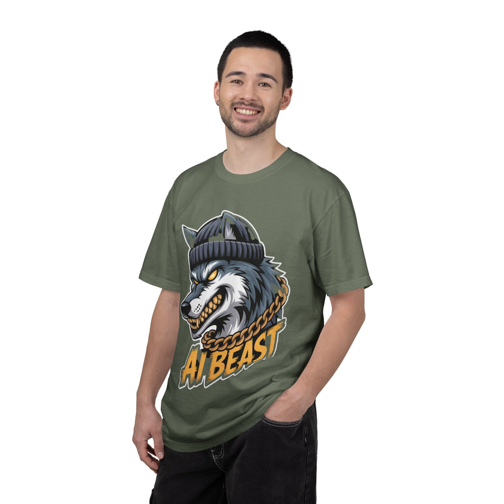 AI BEAST  "Wolf Byte Syndicate " Unisex Garment-Dyed T-shirt