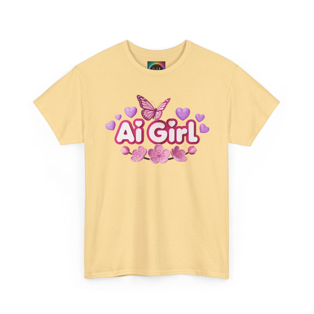 Ai Girl  "Cyber Cutie" Unisex Heavy Blend™ Crewneck T‑Shirt