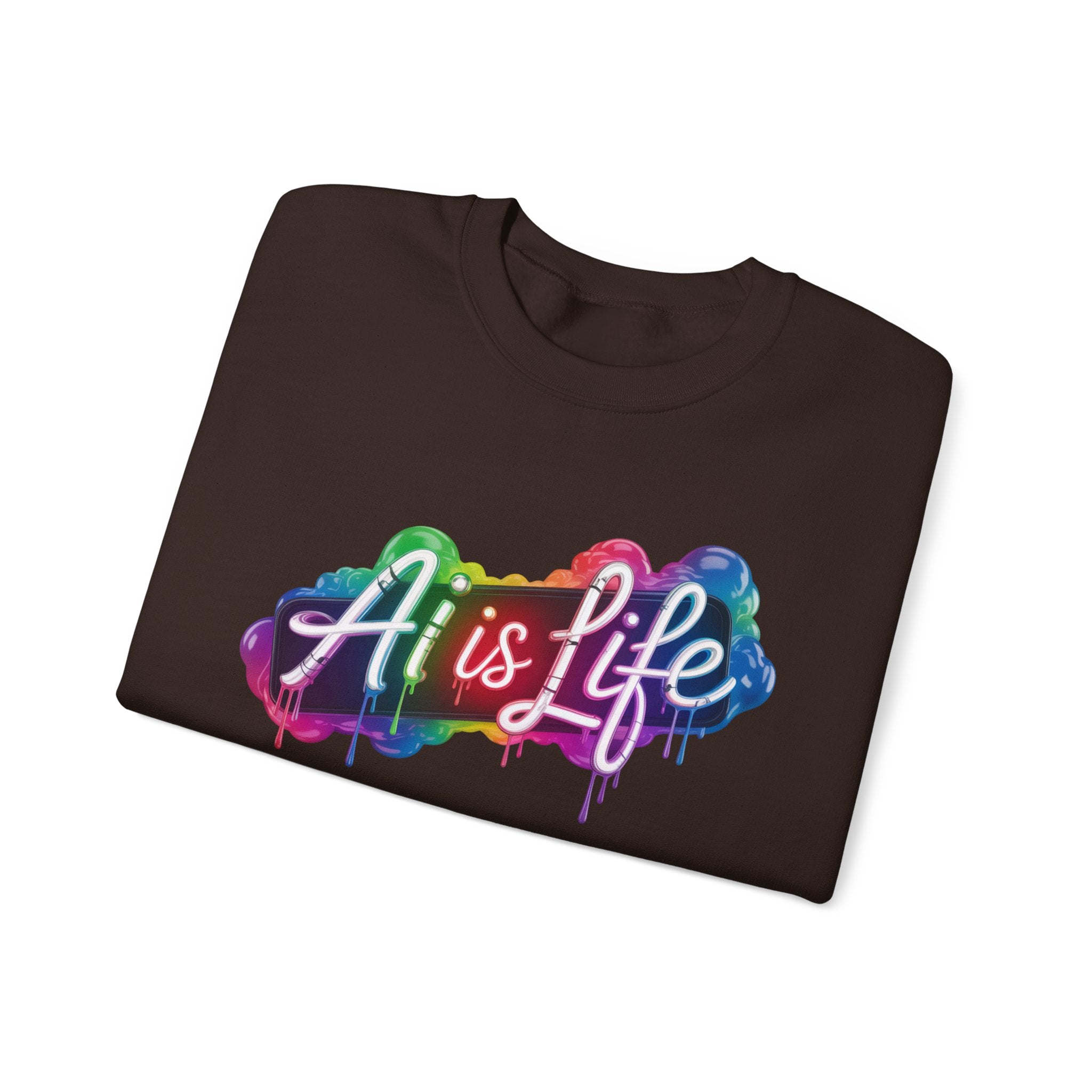 AI is LIFE  “PipeDream Intelligence”  Heavy Blend™ Crewneck Sweatshirt