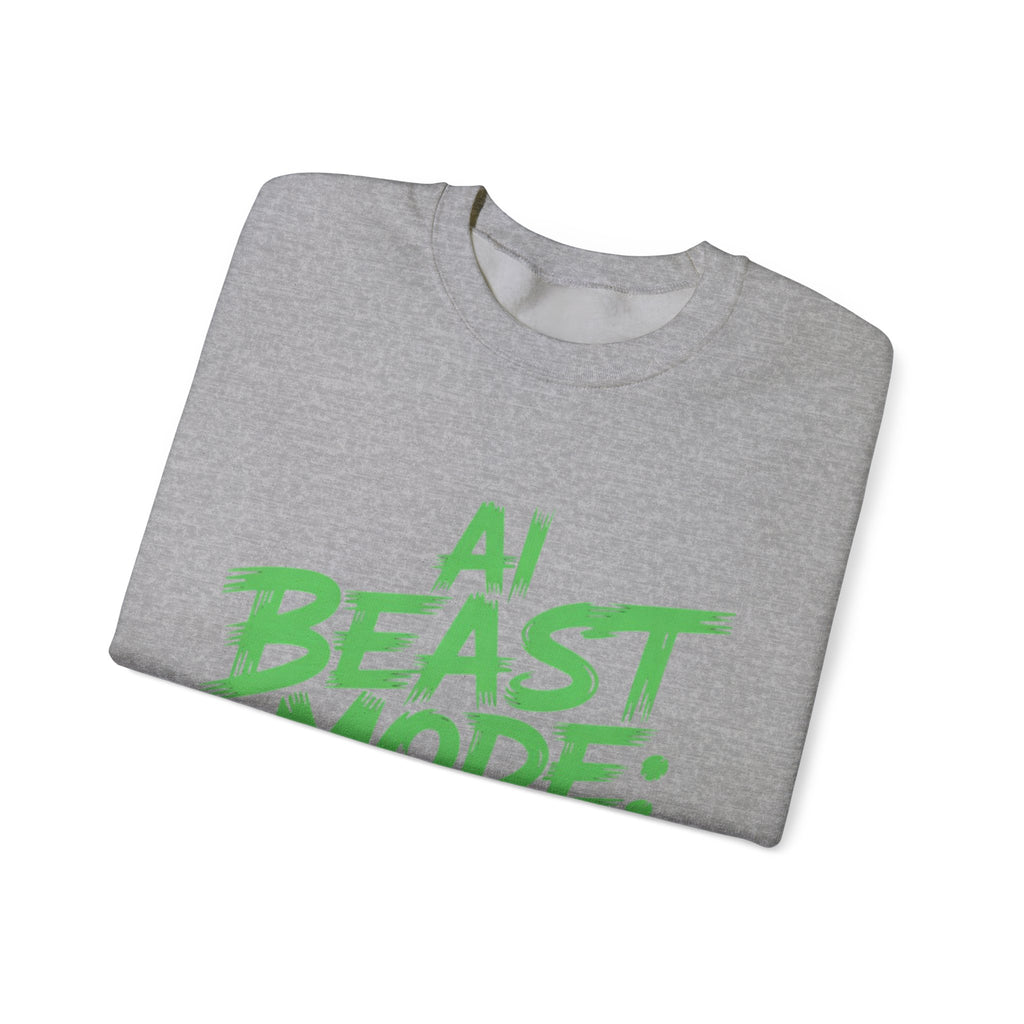 AI BEAST MODE: ON “DIGITAL HULK ENERGY” Unisex Heavy Blend™ Crewneck Sweatshirt