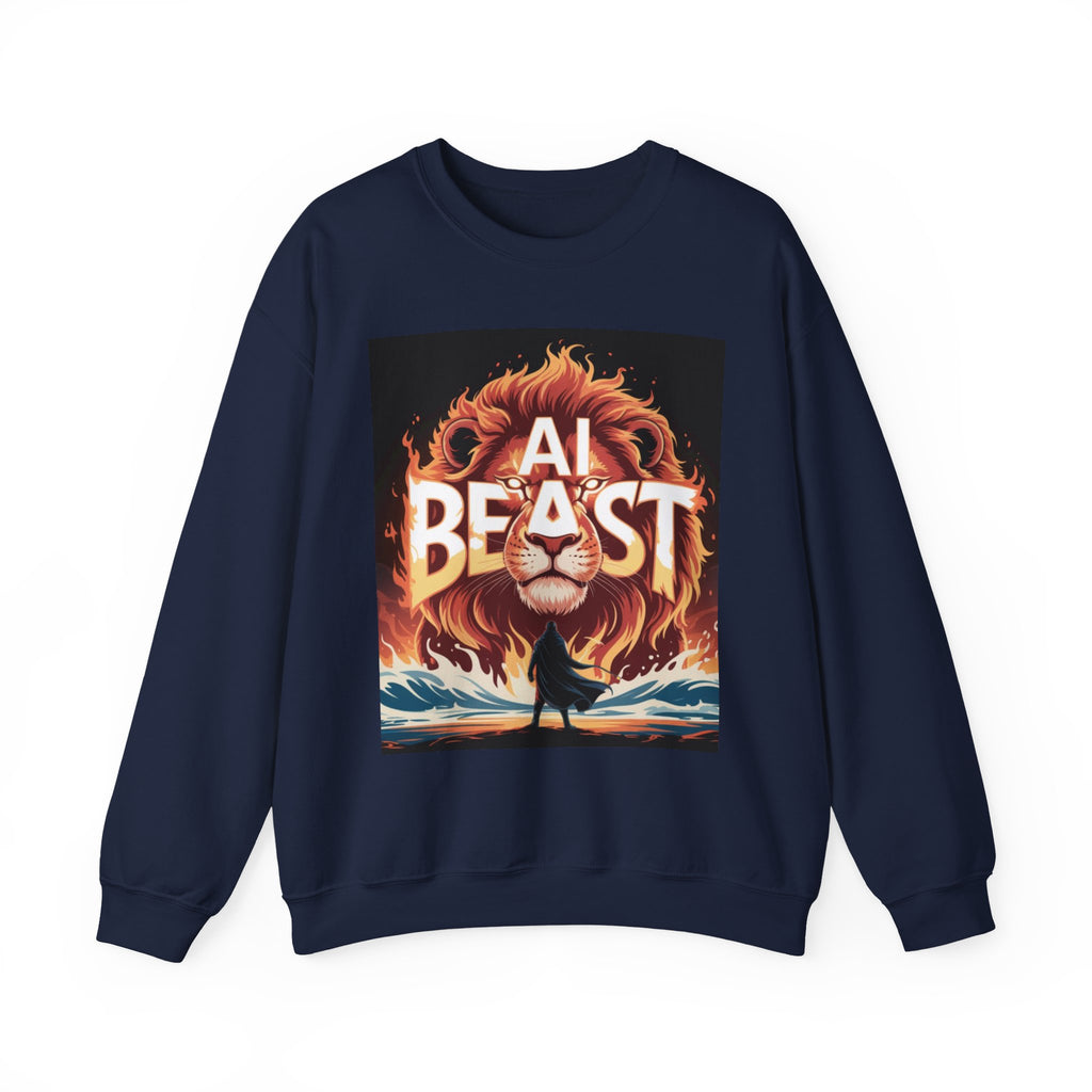 AI BEAST “Majestic Upload” Unisex Heavy Blend™ Crewneck Sweatshirt