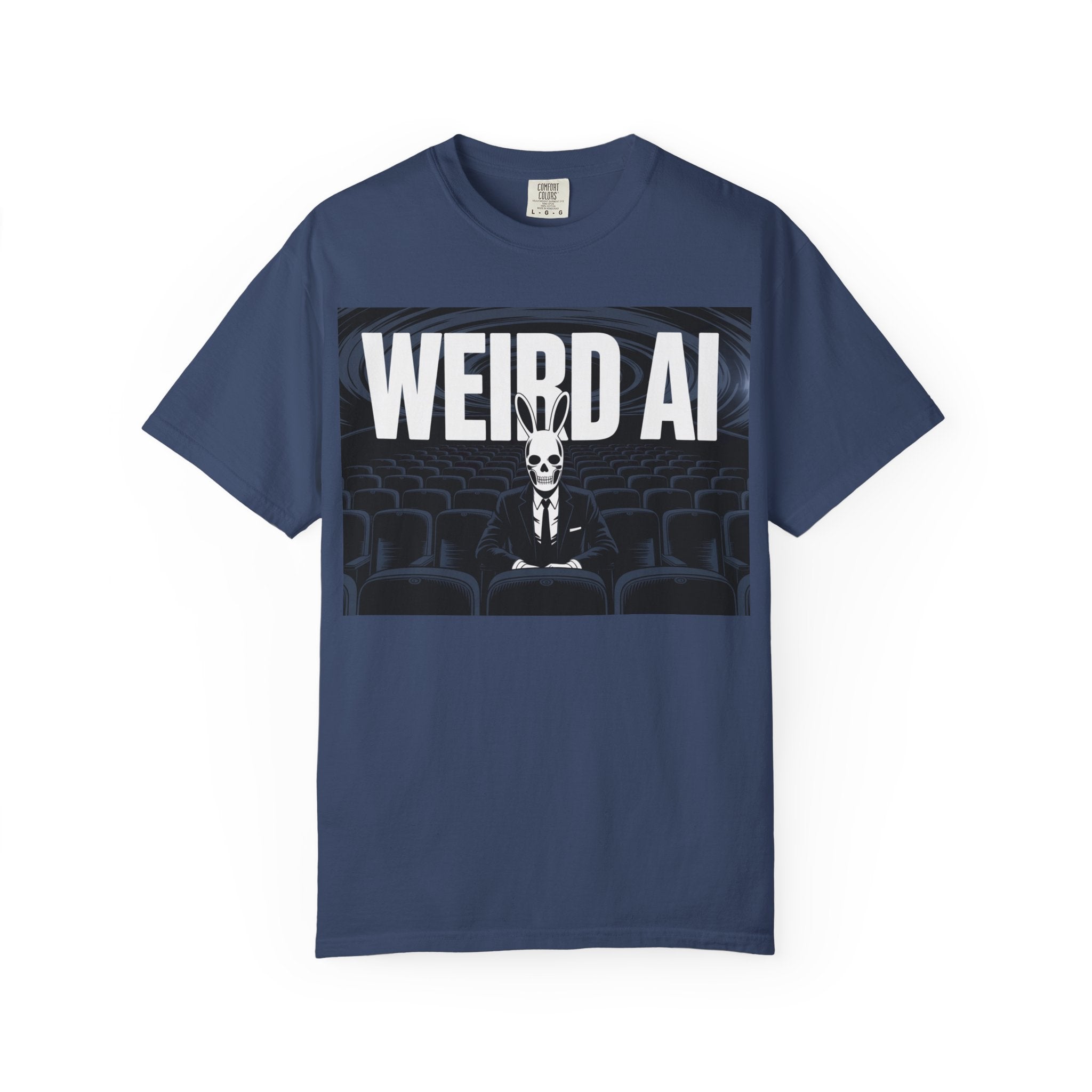 WEIRD AI  " Backrooms Theater " Unisex Garment-Dyed T-shirt
