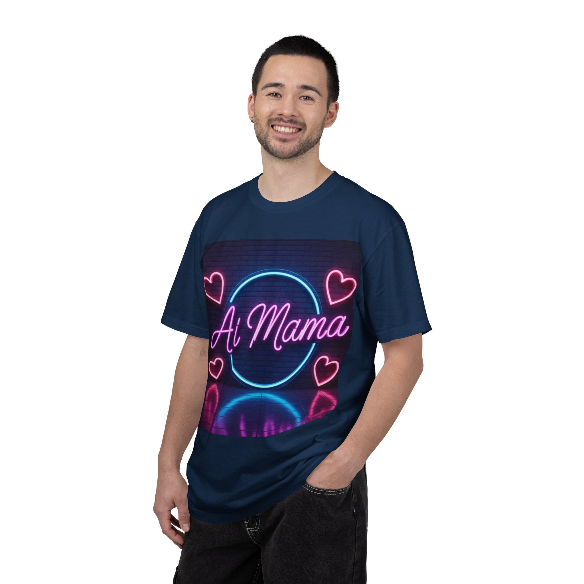 AI MAMA “Electric Love Loop” Unisex Garment-Dyed T-shirt