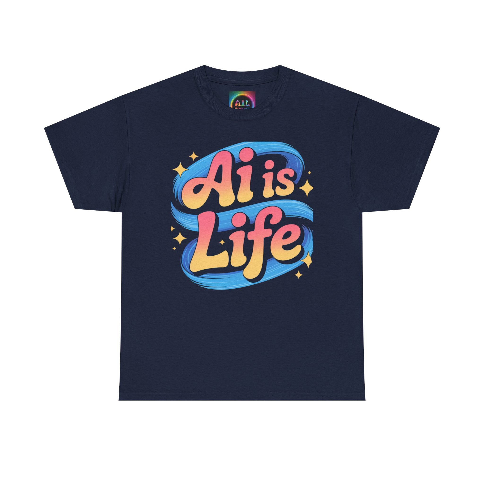 Al is Life "COSMIC SWIRL" — Colorful Retro Graphic Tee T‑Shirt
