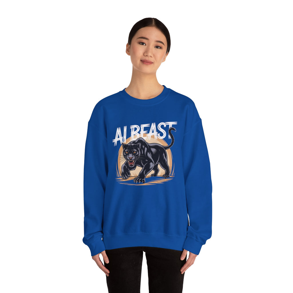 AI BEAST "Midnight Matrix" Unisex Heavy Blend™ Crewneck Sweatshirt