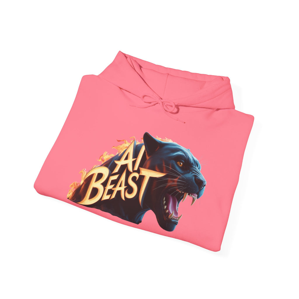 AI BEAST  "Wildfire Algorithm" Unisex Heavy Blend™ Hooded Sweatshirt
