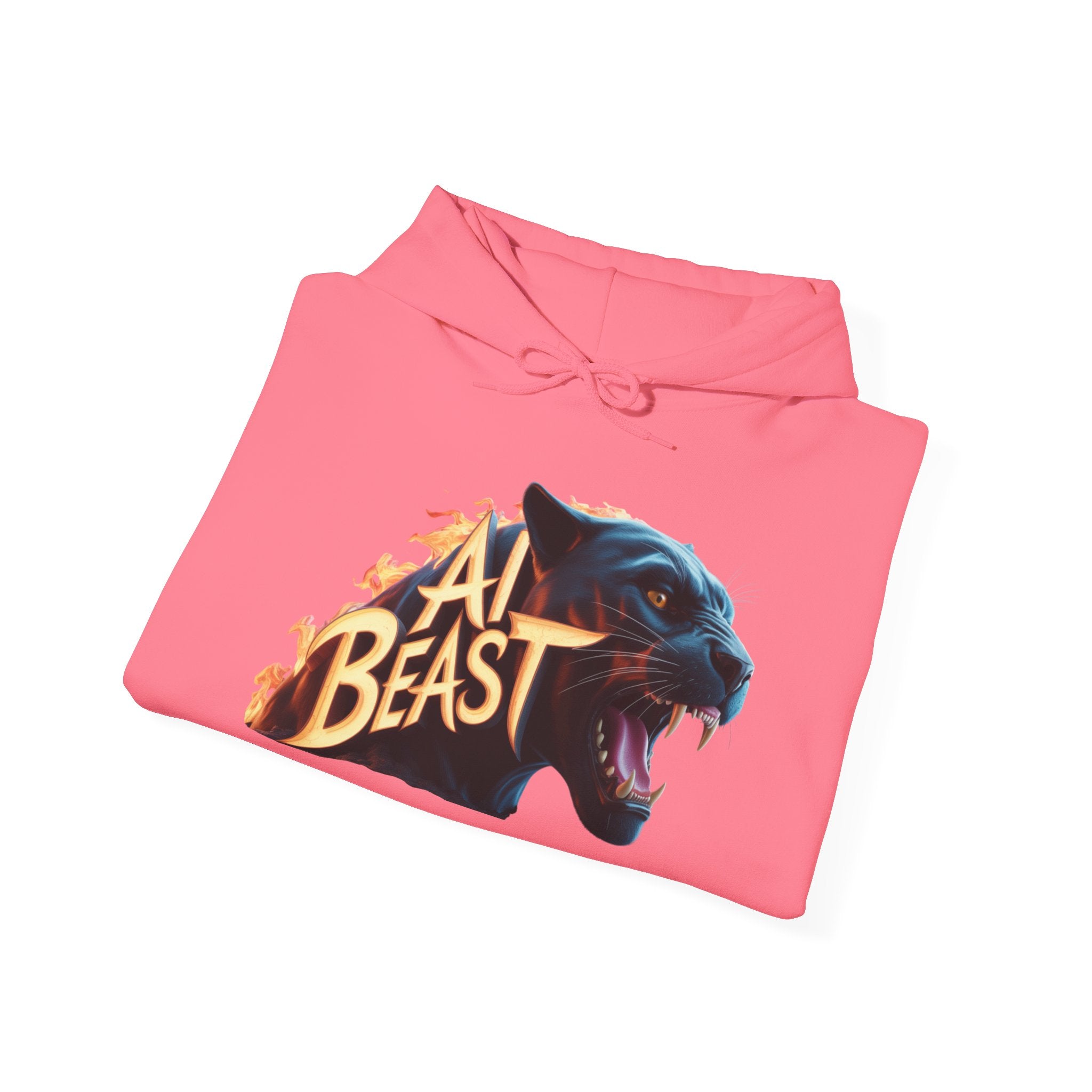 AI BEAST  "Wildfire Algorithm" Unisex Heavy Blend™ Hooded Sweatshirt