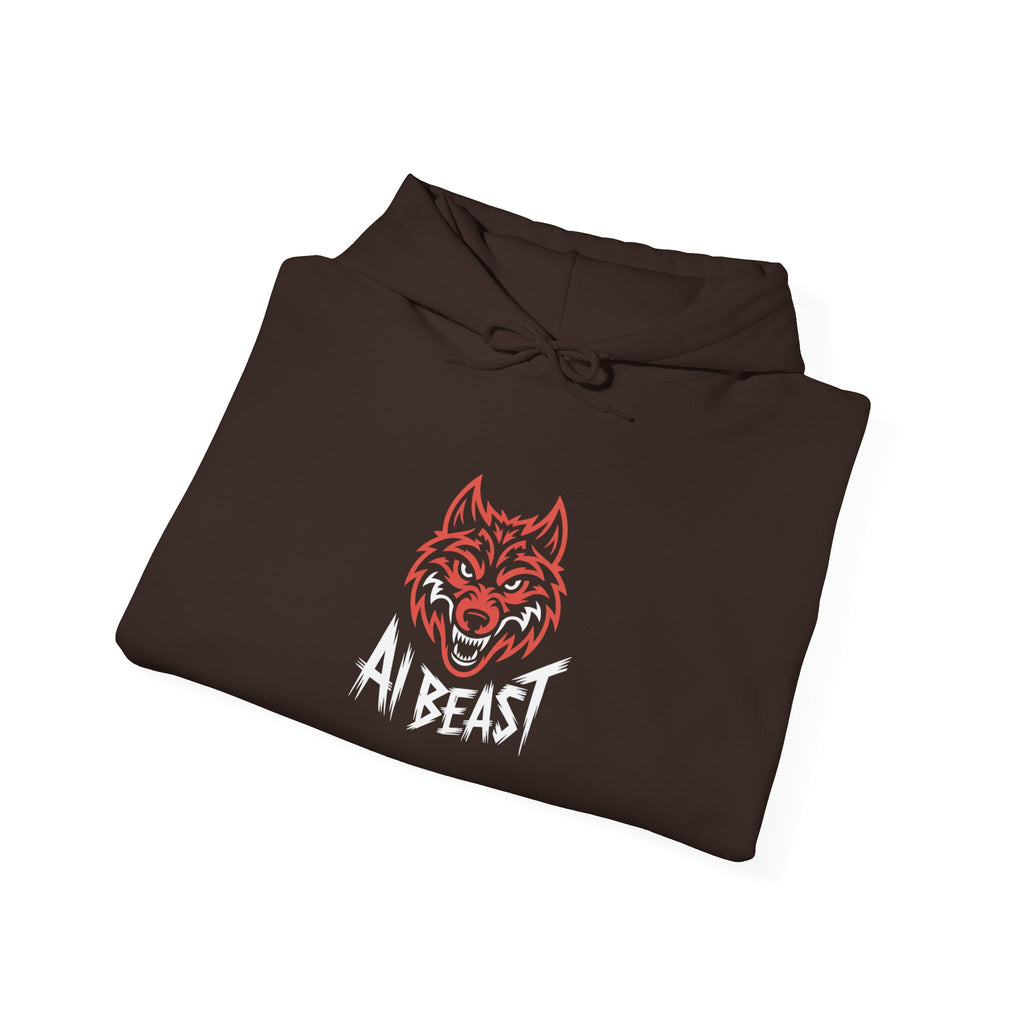 AI BEAST " Alpha Mode "  Unisex Heavy Blend™ Hooded Sweatshirt