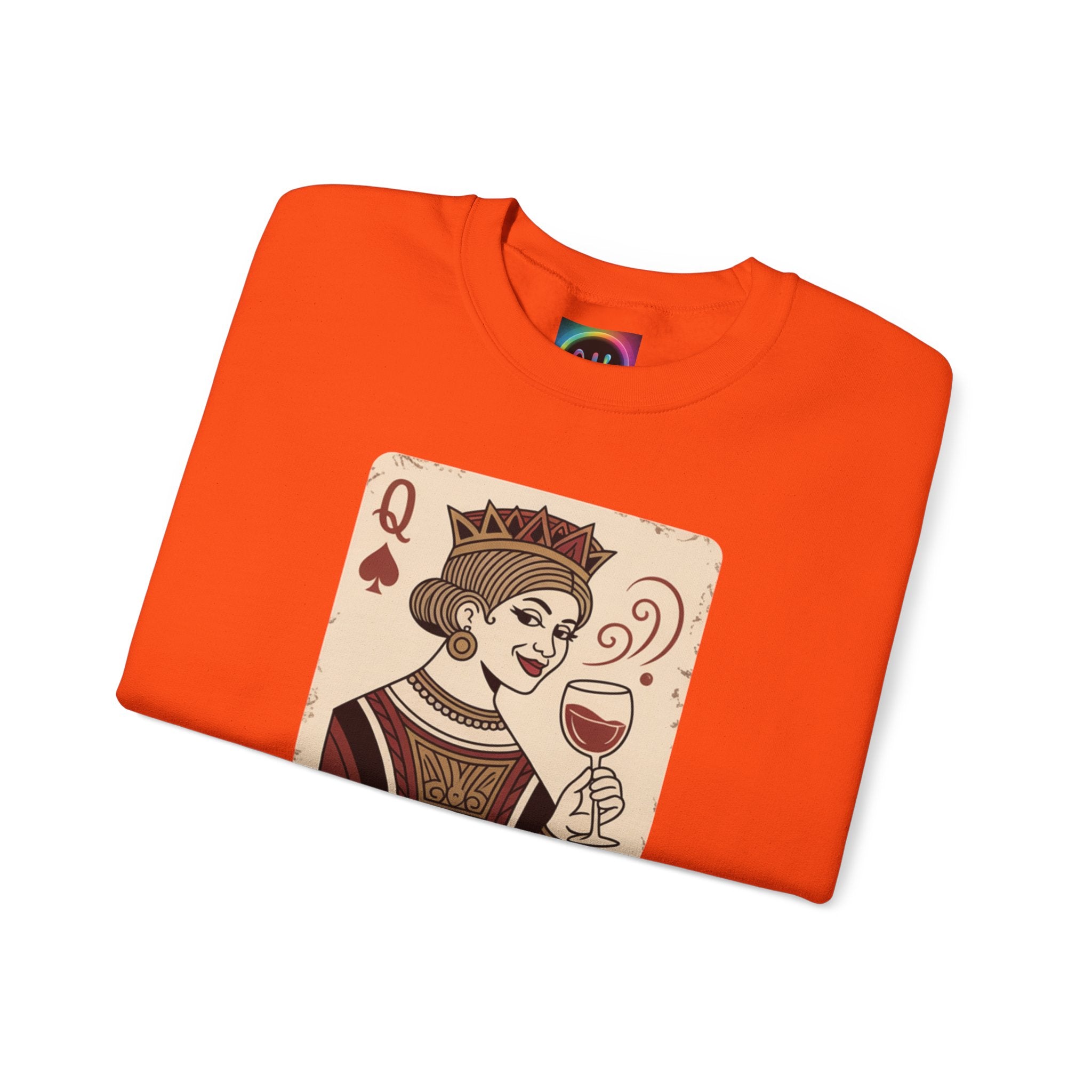 AI Queen "ROYAL ALGORITHM"  Unisex Heavy Blend Crewneck Sweatshirt