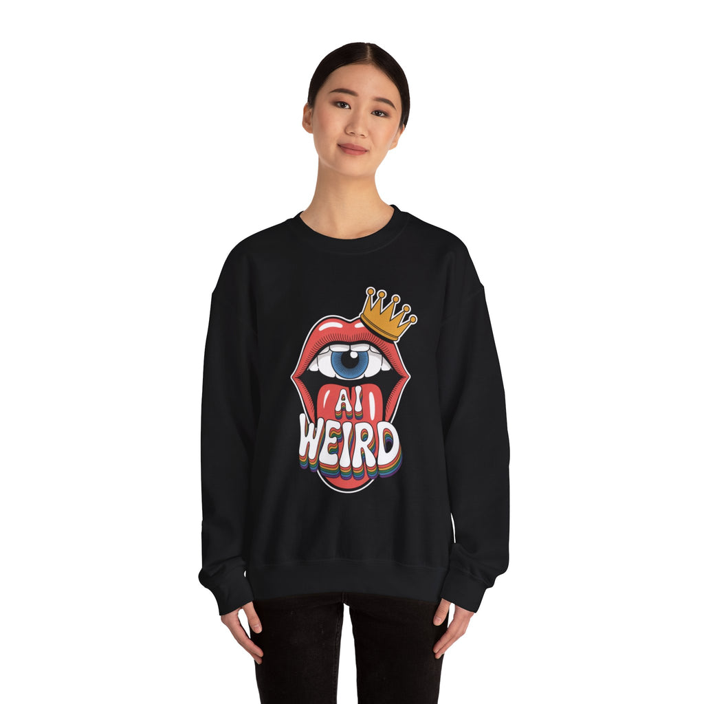 Ai Weird  "Royal Oddbyte" Unisex Heavy Blend™ Crewneck Sweatshirt