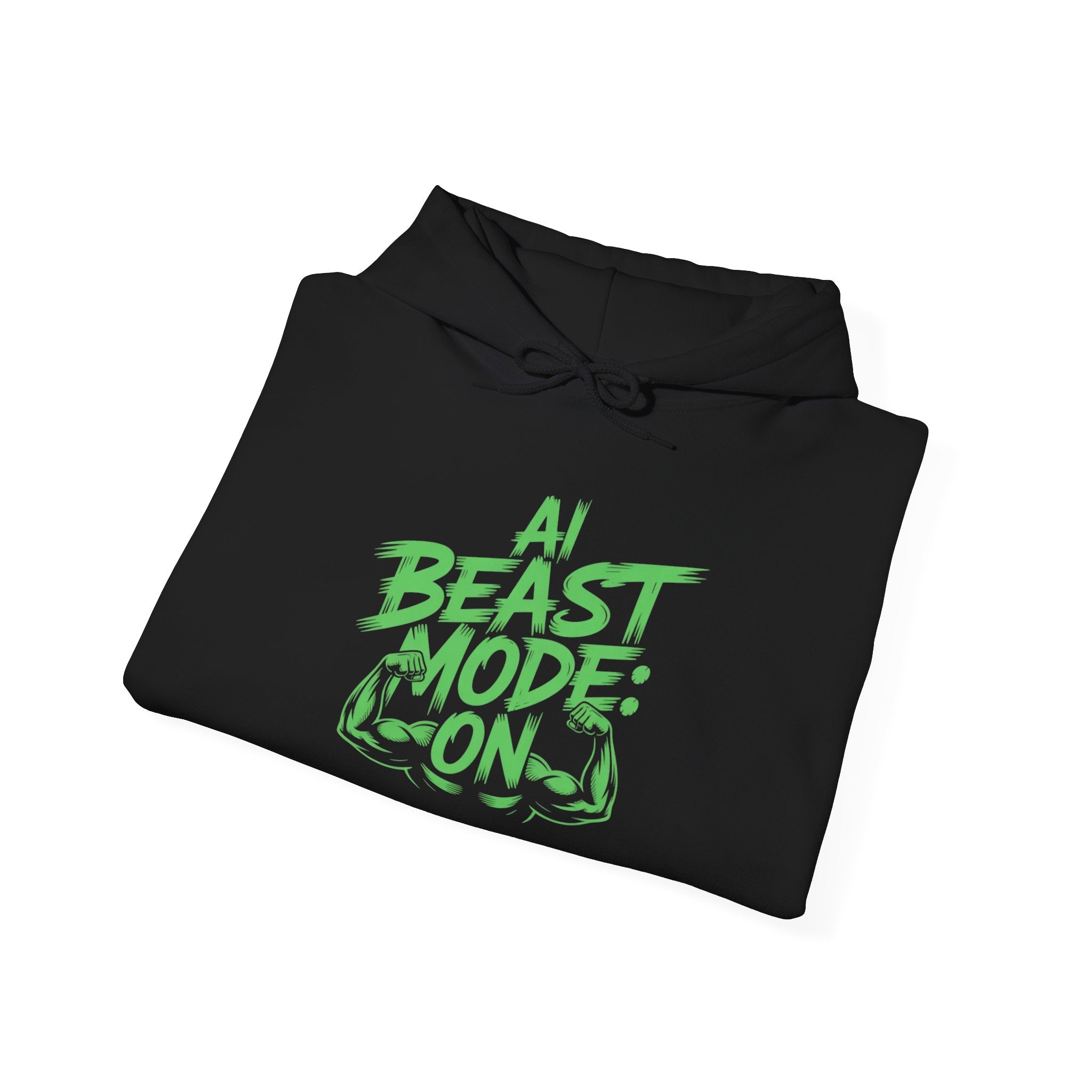 AI BEAST MODE: ON “DIGITAL HULK ENERGY” Unisex Heavy Blend™ Hooded Sweatshirt