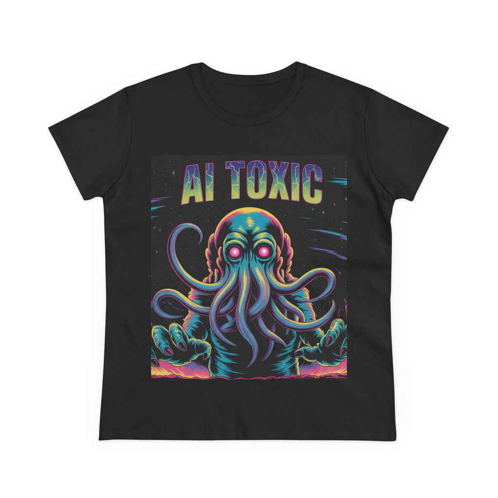 AI TOXIC  "Data Overlord" Women's Midweight Cotton Tee