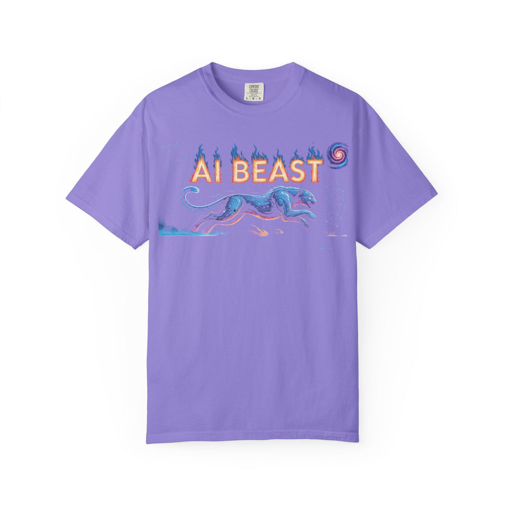 AI BEAST “Digital Predator” Unisex Garment-Dyed T-shirt