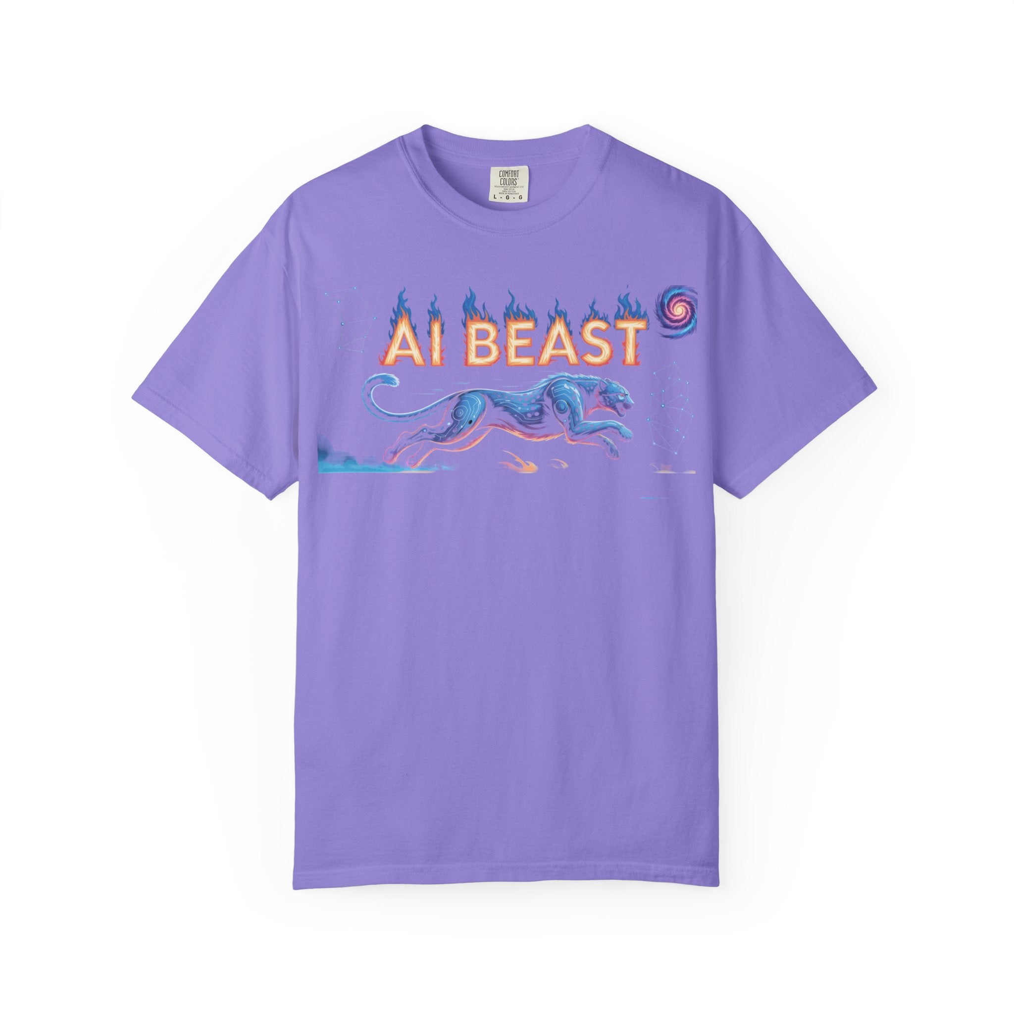 AI BEAST “Digital Predator” Unisex Garment-Dyed T-shirt