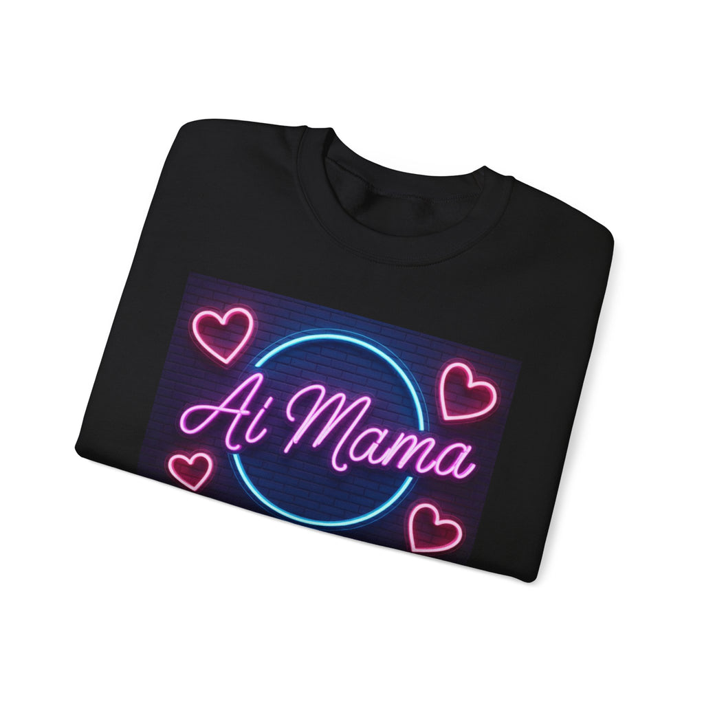 AI MAMA “ Electric Love Loop ” Unisex Heavy Blend™ Crewneck Sweatshirt
