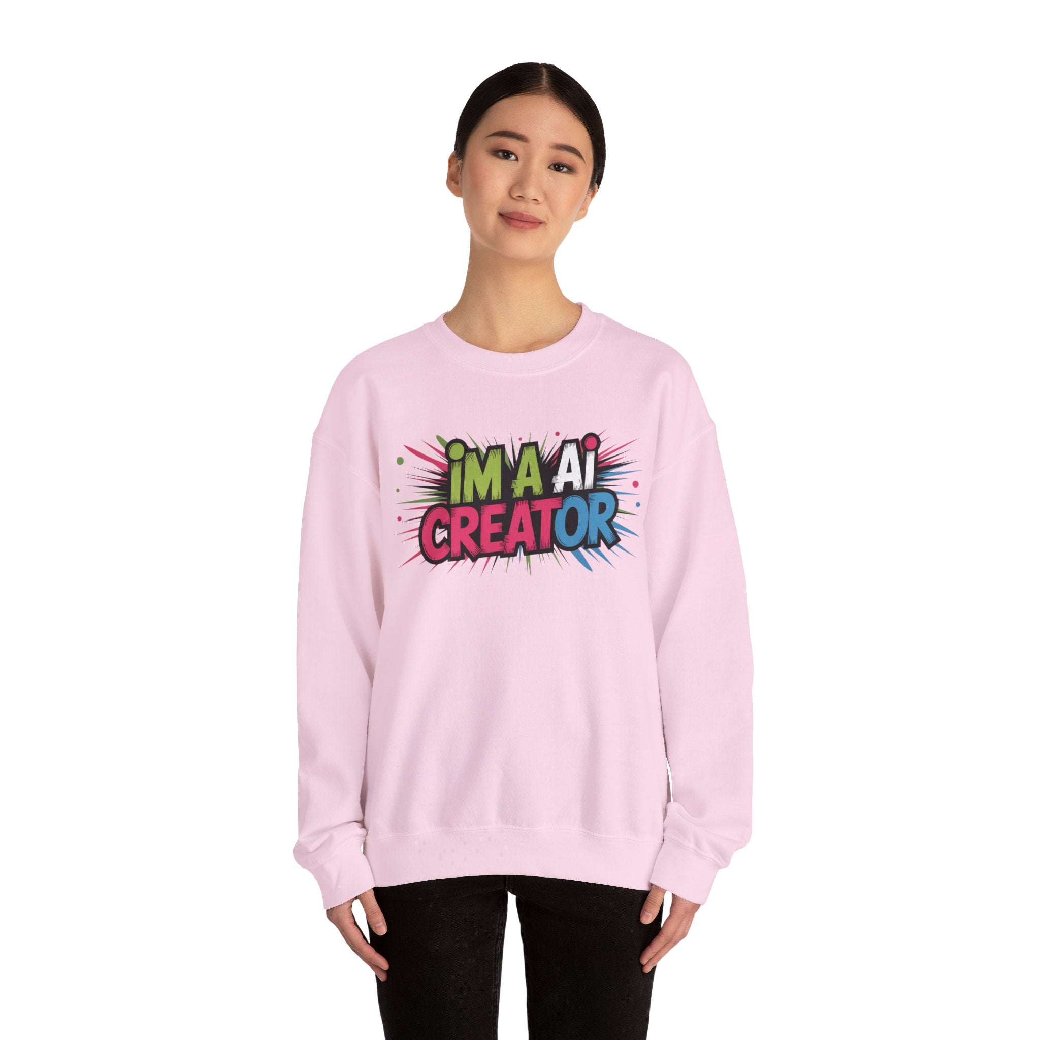 AI Creator  "Code Splash" Unisex Heavy Blend™ Crewneck Sweatshirt