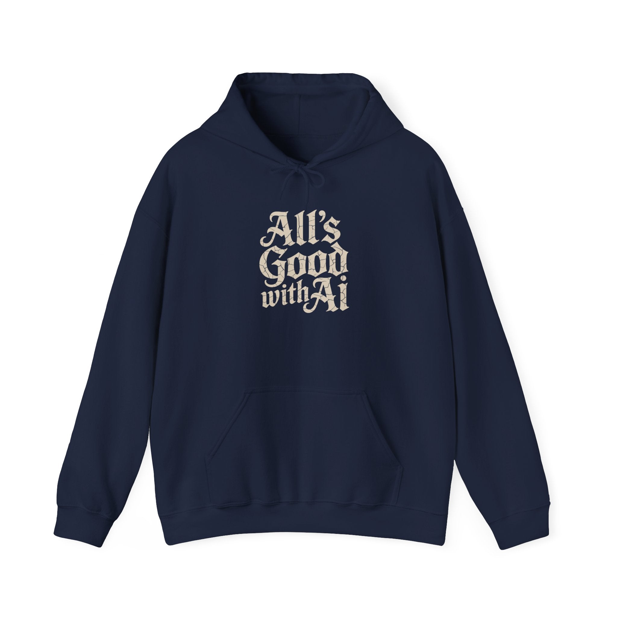 ALL’S GOOD WITH AI “Cracked Code Classic” Unisex Heavy Blend™ Hooded Sweatshirt