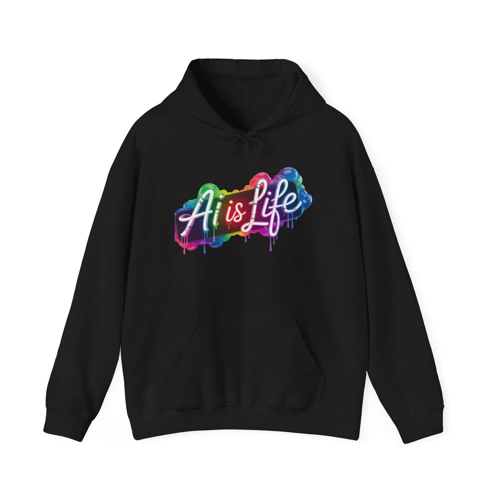 AI is LIFE  “PipeDream Intelligence” Unisex Heavy Blend™ Hooded Hoodie