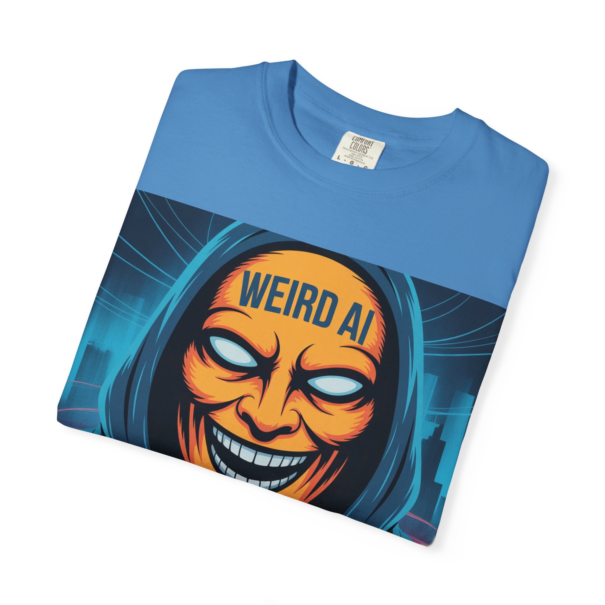 Weird AI "Masked Mode" Unisex Garment-Dyed T-shirt