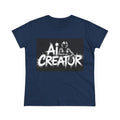 AI Creator  "Digital Rebel" Women's Midweight Cotton Tee
