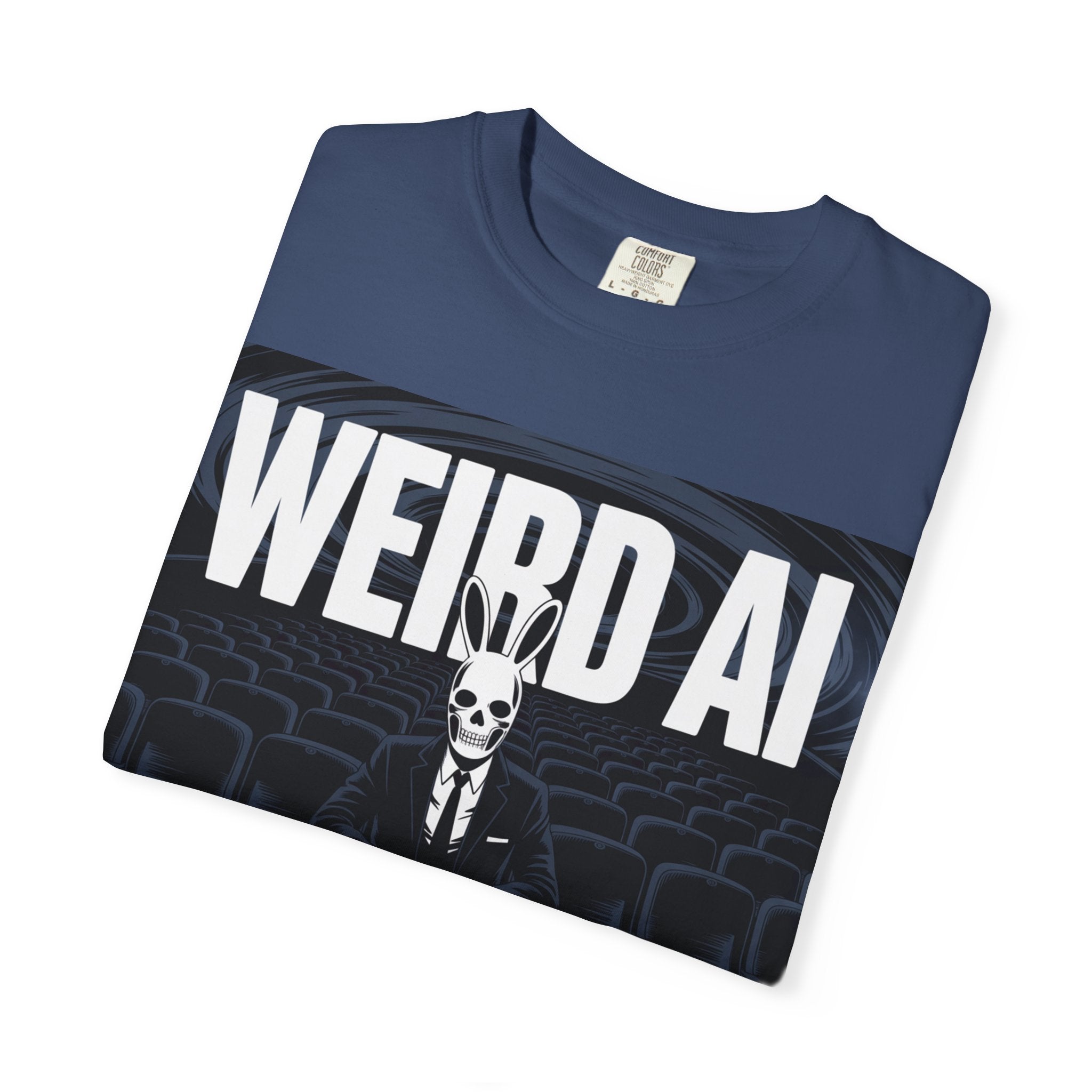 WEIRD AI  " Backrooms Theater " Unisex Garment-Dyed T-shirt