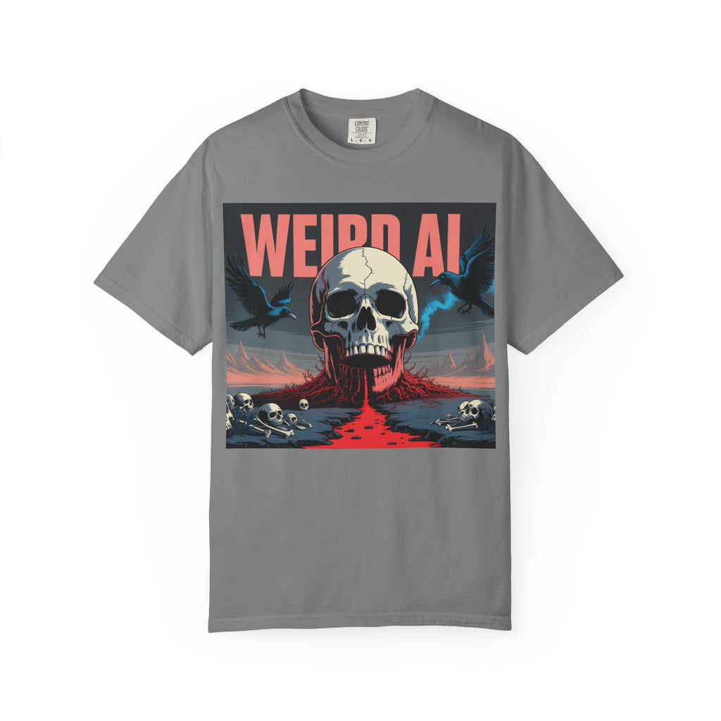 Weird AI  "Skeleton Volcano Edition”  Unisex Garment-Dyed T-shirt
