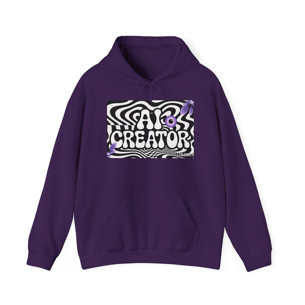 AI Creator  "Optic Loop" Unisex Heavy Blend™ Hooded Sweatshirt