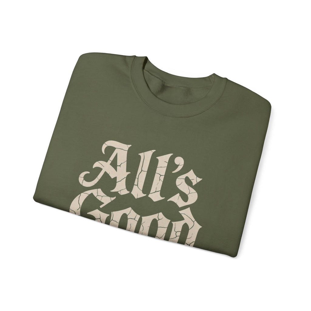 ALL’S GOOD WITH AI “Cracked Code Classic” Unisex Heavy Blend Crewneck Sweatshirt