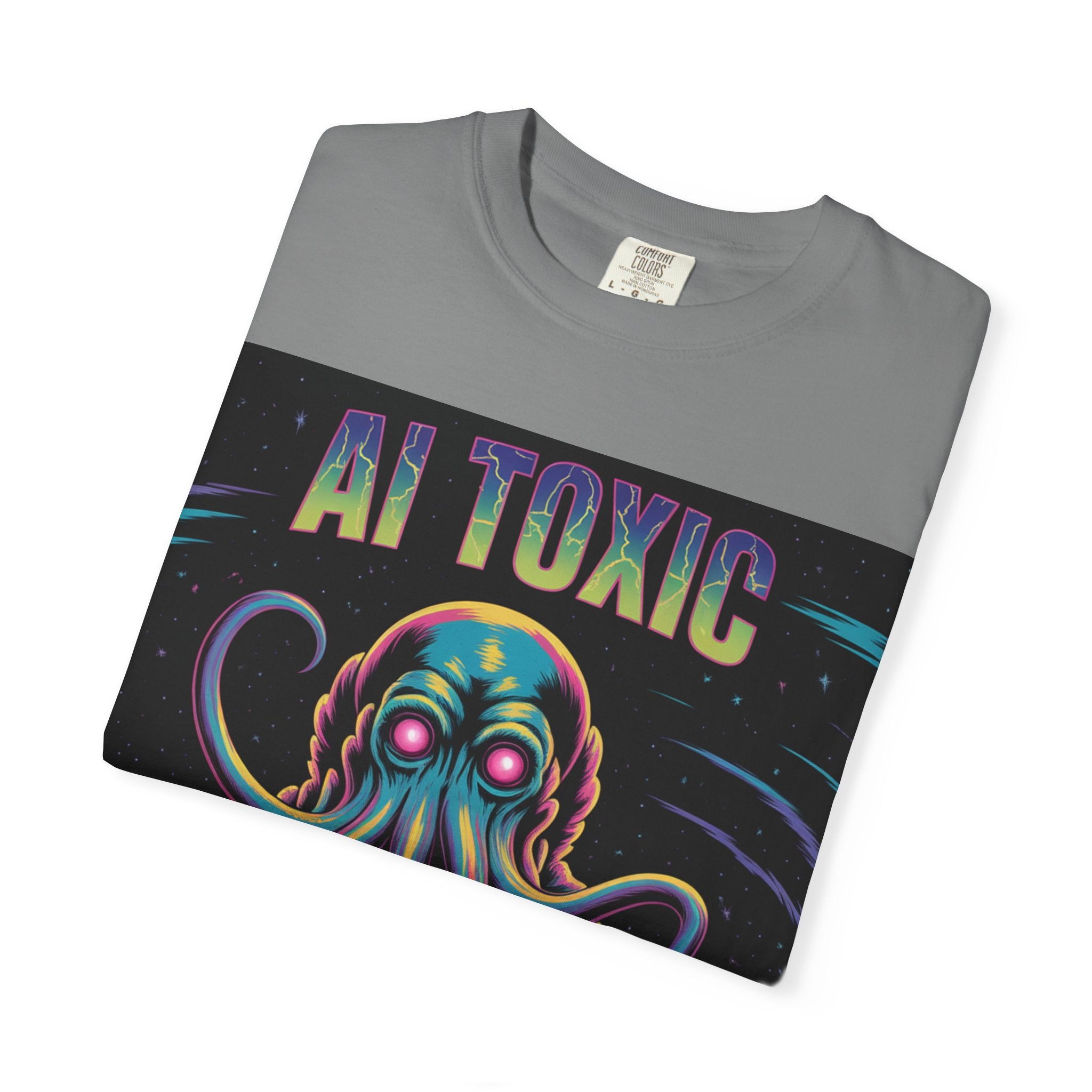 AI TOXIC  "Data Overlord" Unisex Garment-Dyed T-shirt