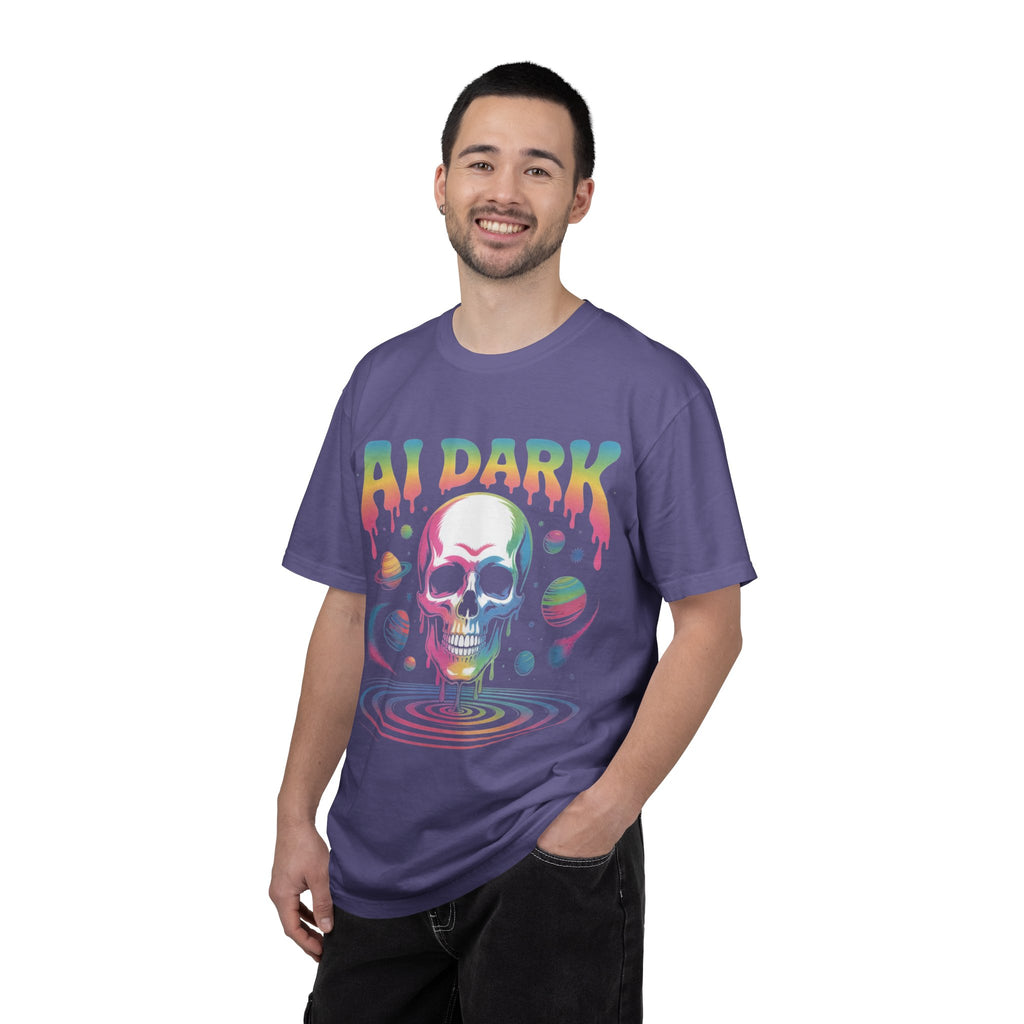 AI DARK “Death of Data” Unisex Garment-Dyed T-shirt