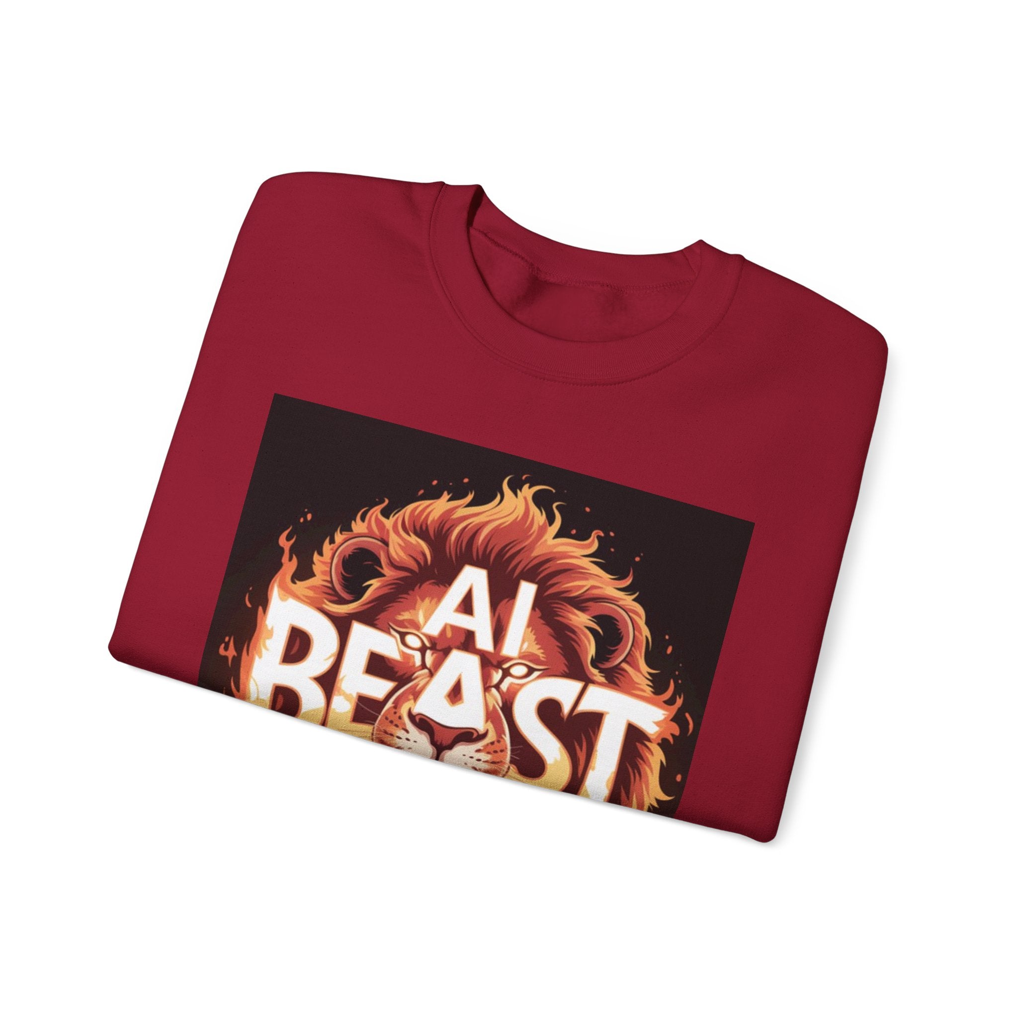 AI BEAST “Majestic Upload” Unisex Heavy Blend™ Crewneck Sweatshirt