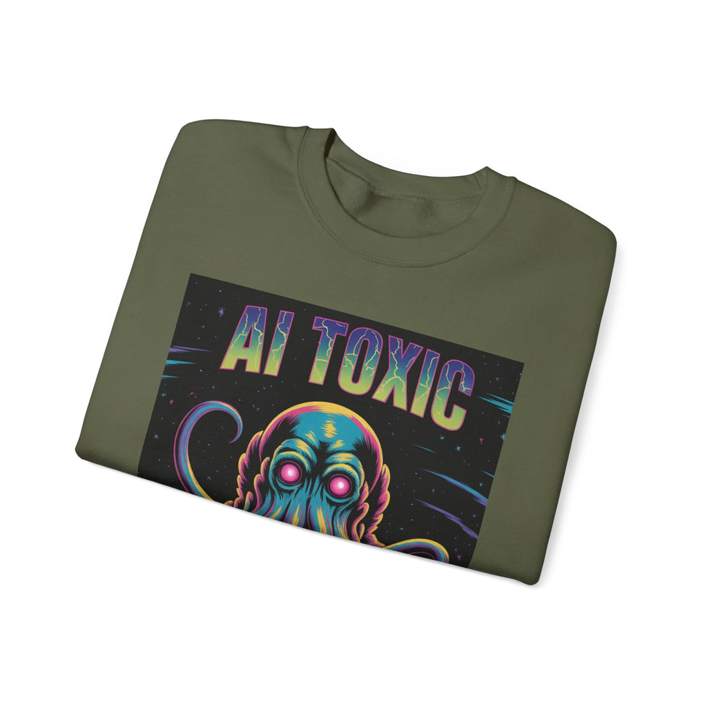 AI TOXIC  "Data Overlord" Unisex Heavy Blend™ Crewneck Sweatshirt