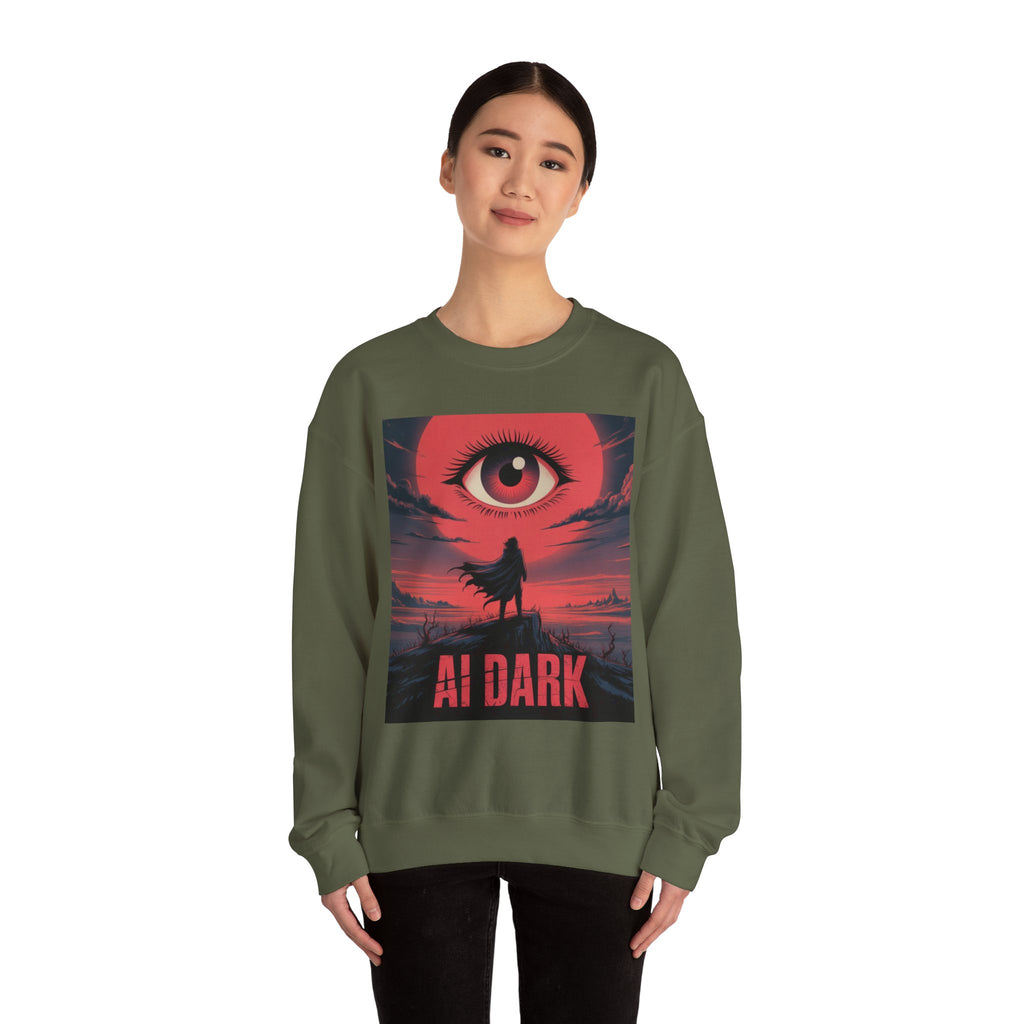 AI DARK “Shadow Protocol” Unisex Heavy Blend™ Crewneck Sweatshirt