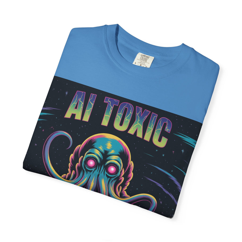 AI TOXIC  "Data Overlord" Unisex Garment-Dyed T-shirt