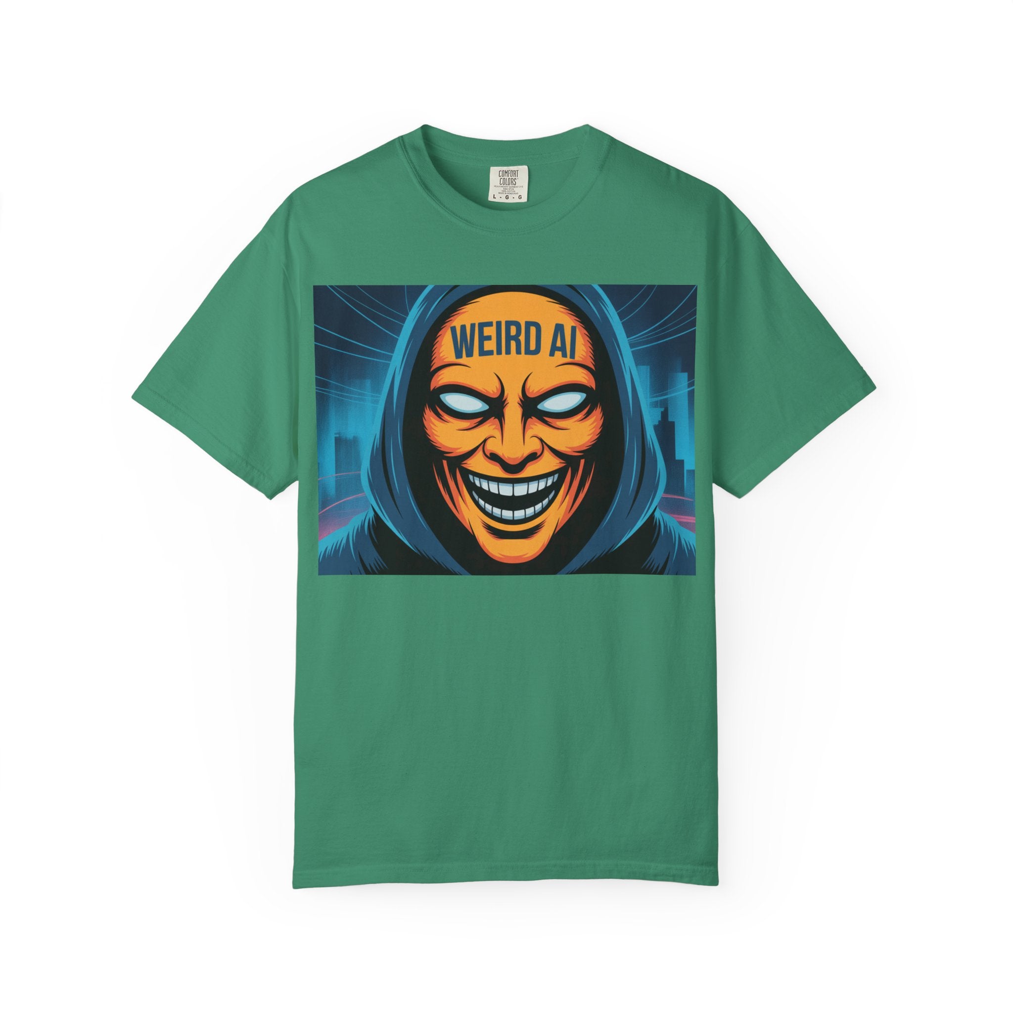 Weird AI "Masked Mode" Unisex Garment-Dyed T-shirt