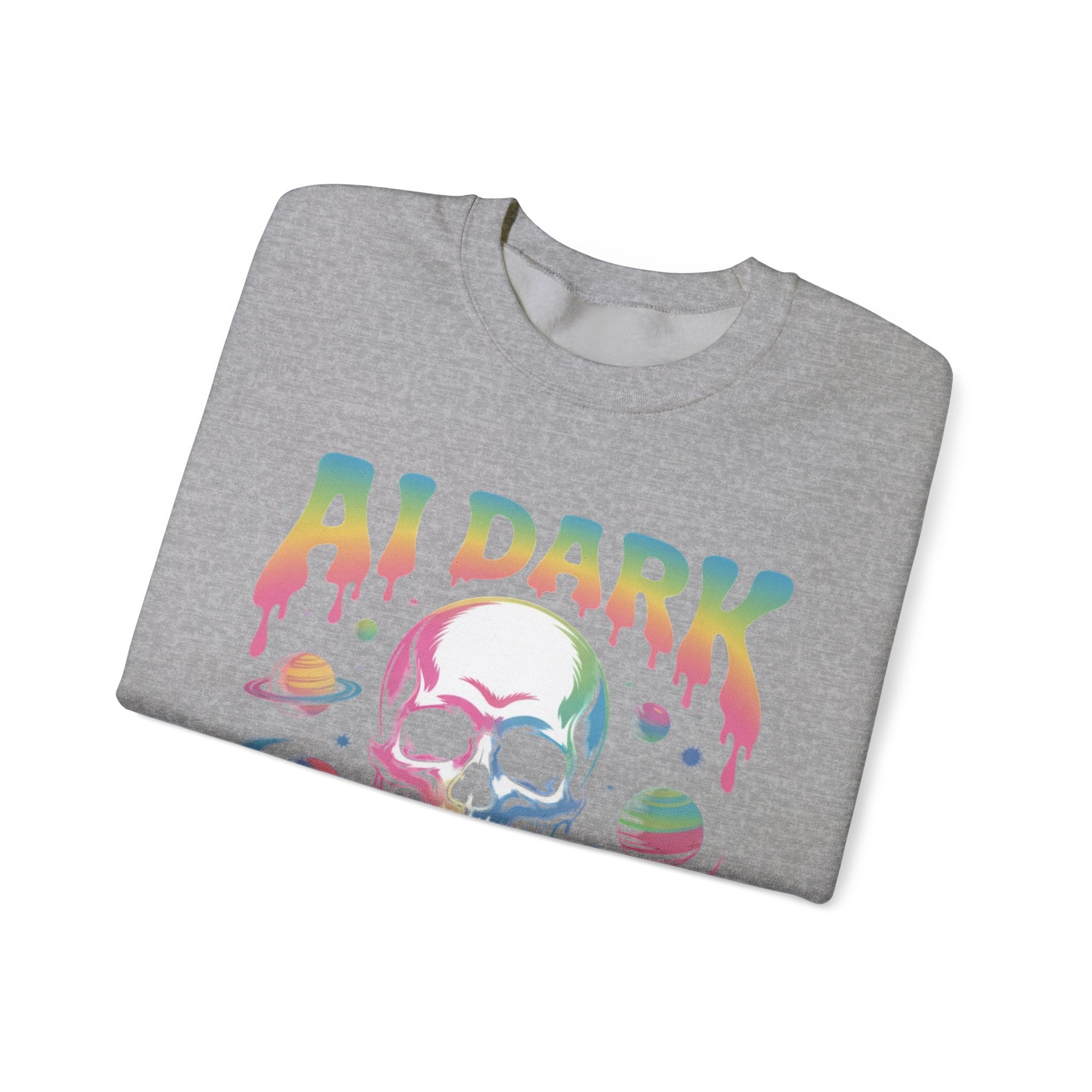AI DARK “Death of Data” Unisex Heavy Blend™ Crewneck Sweatshirt
