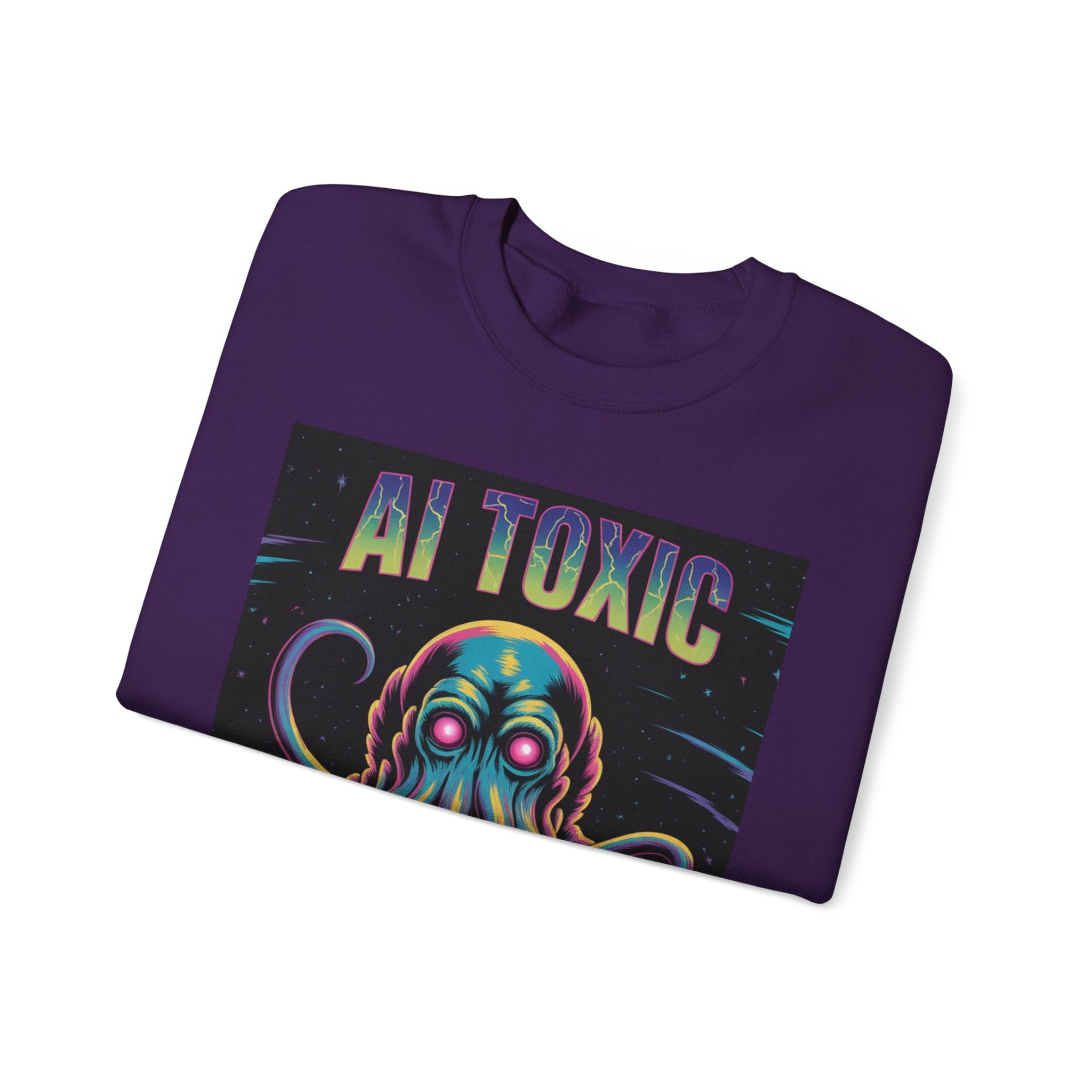 AI TOXIC  "Data Overlord" Unisex Heavy Blend™ Crewneck Sweatshirt