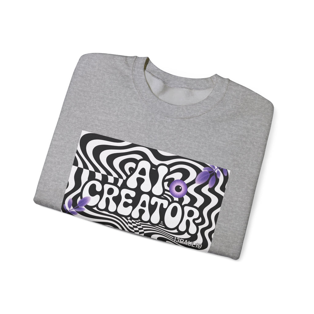 AI Creator  "Optic Loop" Unisex Heavy Blend™ Crewneck Sweatshirt