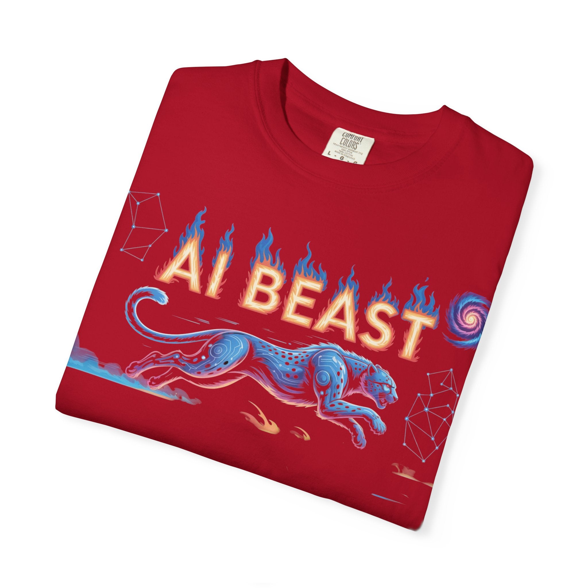 AI BEAST “Digital Predator” Unisex Garment-Dyed T-shirt