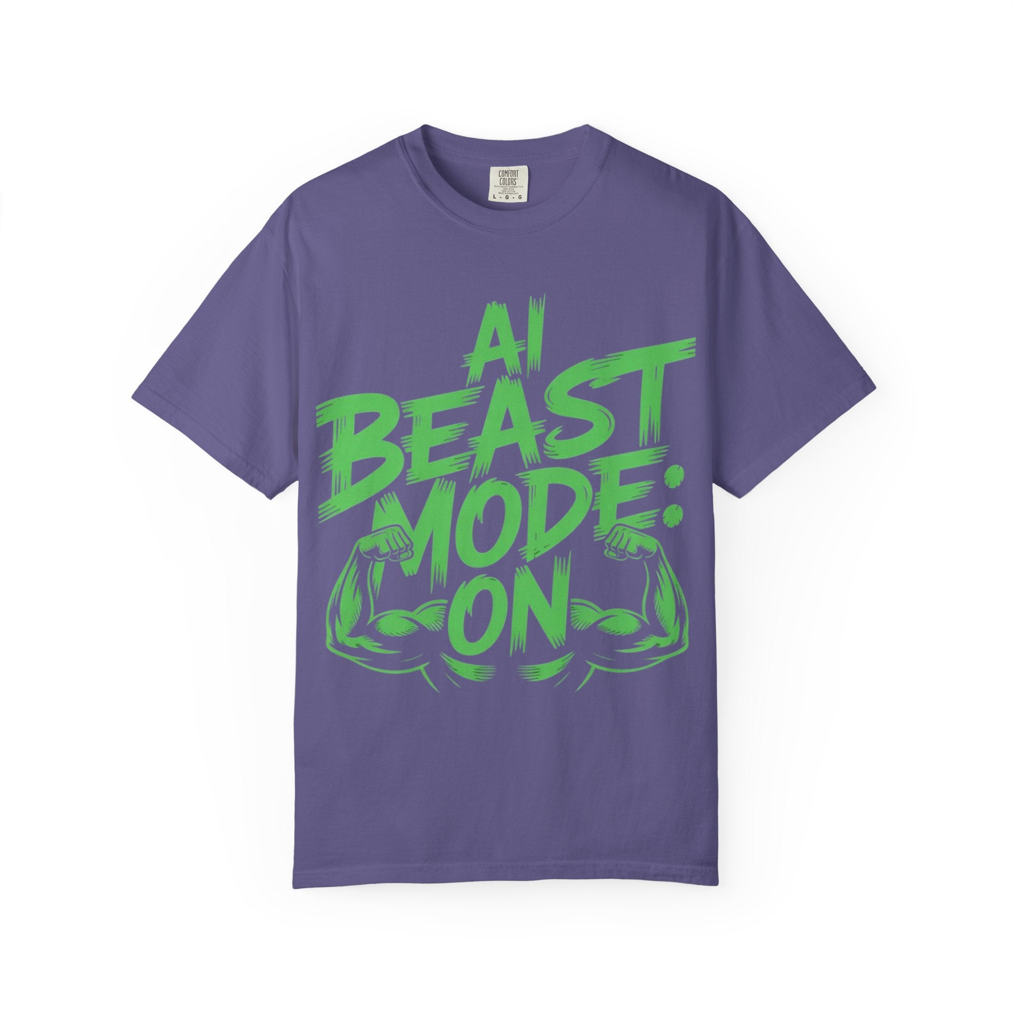 AI BEAST MODE: ON “DIGITAL HULK ENERGY” Unisex Garment-Dyed T-shirt