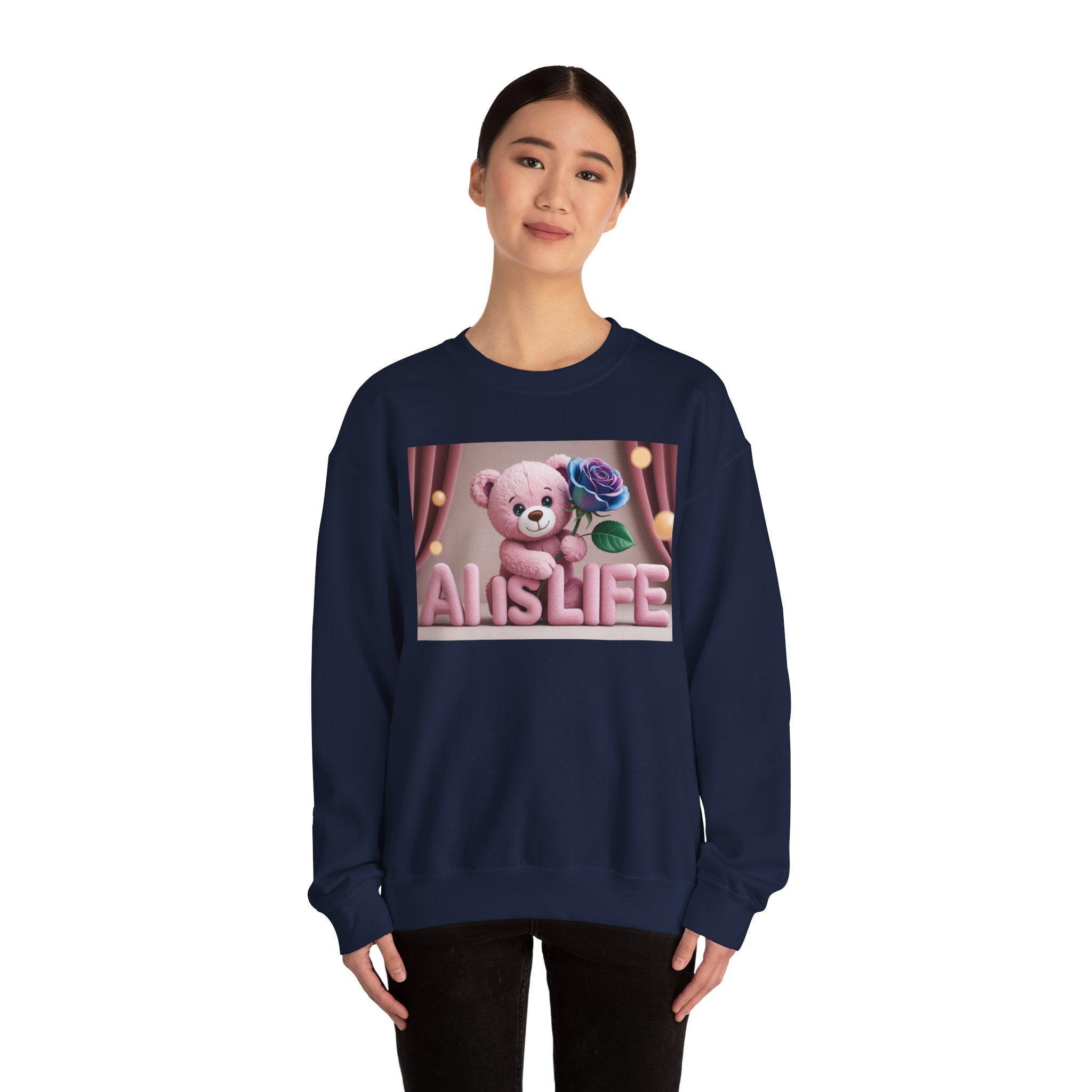 AI IS LIFE  "CUTE CIRCUIT" Unisex Heavy Blend™ Crewneck Sweatshirt