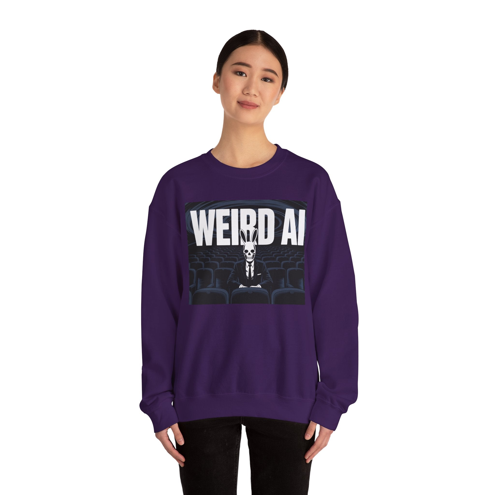WEIRD AI " Backrooms Theater "  Unisex Heavy Blend™ Crewneck Sweatshirt