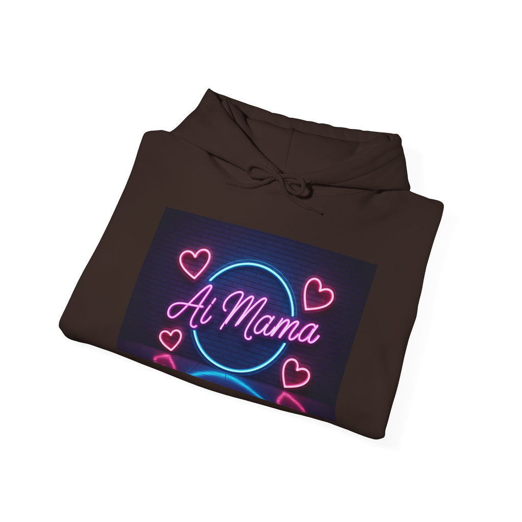 AI MAMA  “Electric Love Loop”  Unisex Heavy Blend™ Hooded Sweatshirt